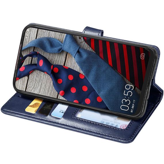 Шкіряний чохол книжка GETMAN Gallant (PU) для TECNO Spark 6 Go Синій | Зображення 3