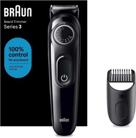 Триммер для бороды и усов Braun BT3400 Series 3 аккумуляторный 20 настроек длины 0.5–10 мм