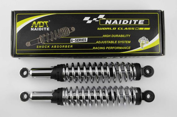 Амортизаторы (пара)   Delta   340mm, регулируемые   (хром)   NDT