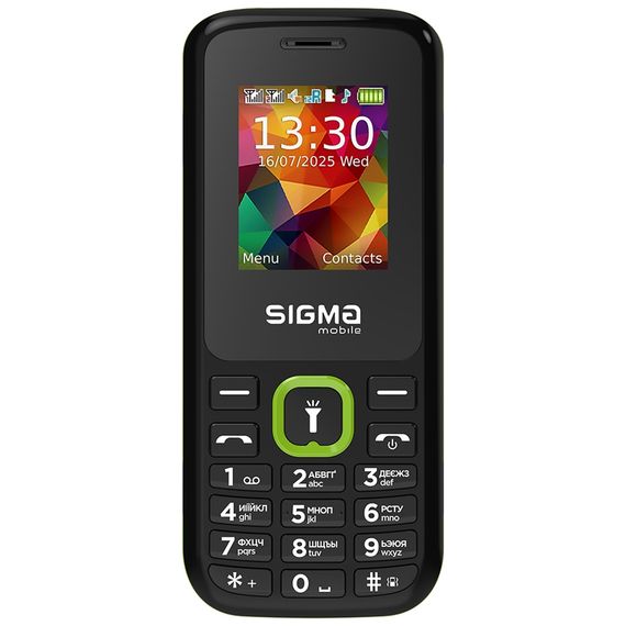 Мобільний телефон Sigma X-style 171 MINI Track Black-Green (4827798813720) | Зображення 1