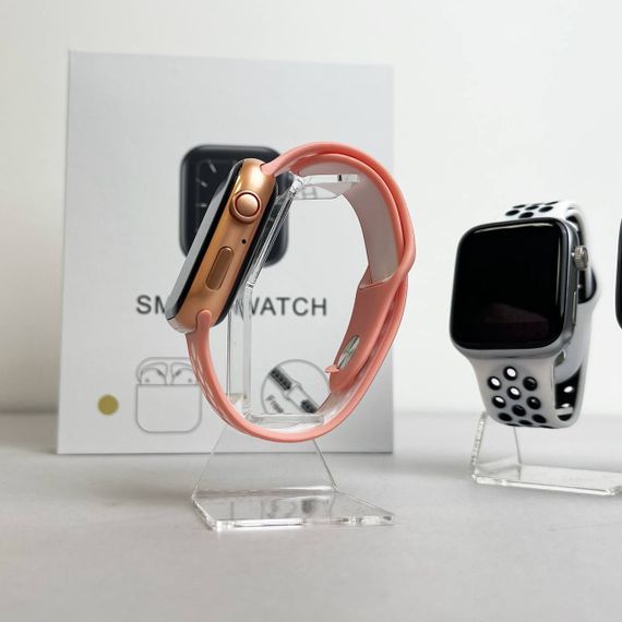 Комплект Basic T55 - Air Pro 2 / Smart Watch / 2 ремінці (Рожевий) | Зображення 7