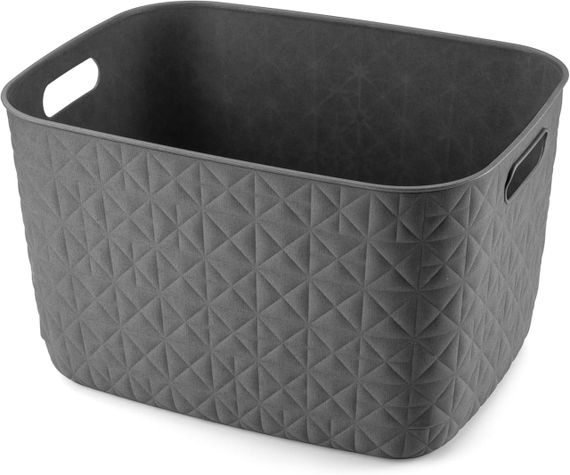 Корзина для хранения пластиковая Curver (Курвер) Softex L 19 л (00574) Серый