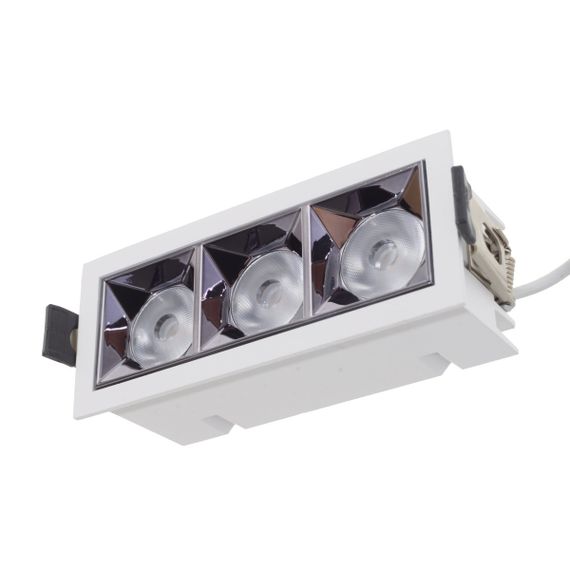 Светильник точечный LED HDL-DT 203/3*4W WW WH | Зображення 1