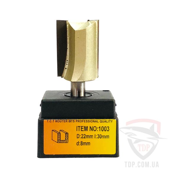 Фреза для дерева ГЛОБУС пазова пряма 1003 D22 d8 h30 | Зображення 1