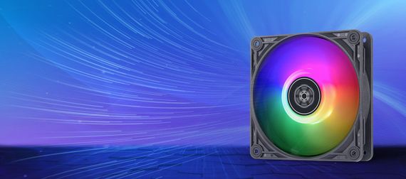 SilverStone Корпусний вентилятор Vista VS120B-ARGB, 120мм, 2000rpm, 4pinPWM, 3pin +5VARGB, 30.6dBa, чорний (SST-VS120B-ARGB) | Зображення 1