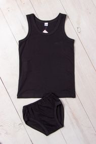 Комплект для хлопчика (майка+труси) Носи своє 128 Чорний (p-7697-85723)