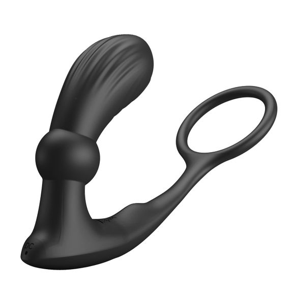 Масажер простати PRETTY LOVE Warren Black, 12 vibration functions 12 pulse wave settings Sex Aura | Зображення 5