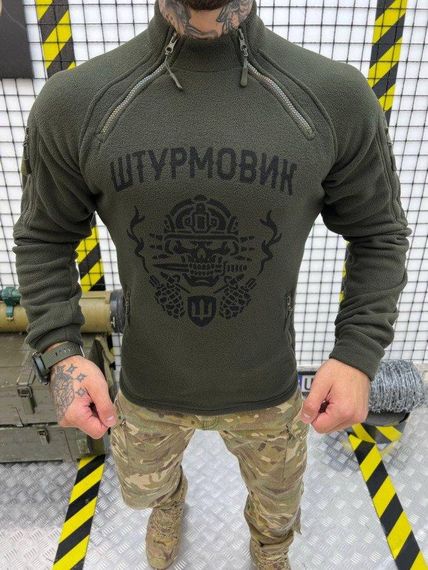 Тактическая флисовка MOTARO  штурмовик олива ВТ7758 | Зображення 3