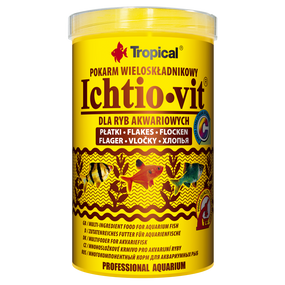 Корм Tropical Ichtio-Vit для всіх акваріумних риб пластівці 20 г/ 100 мл