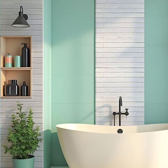 Декоративна ПВХ панель 960х480х4мм Біла цегла SW-00001427 | Зображення 4