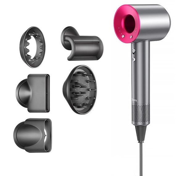 Фен для волосся Hoco DAR31 з негативною іонізацією (1500W) Rose Red | Зображення 3