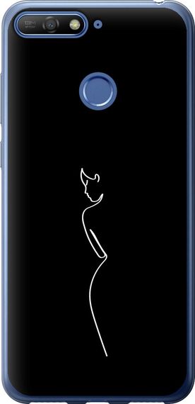 Чехол на Huawei Honor 7C Силуэт1 "4590u-1411-17620"