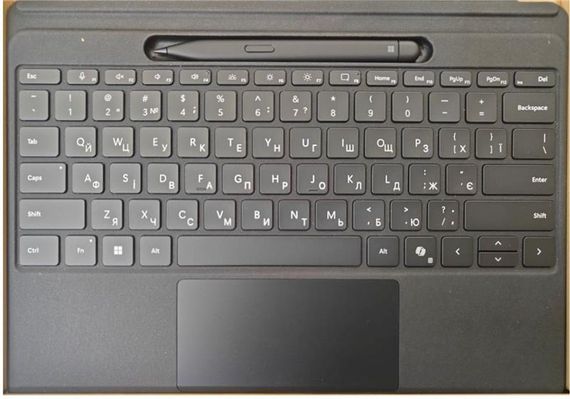 Клавиатура со стилусом для Microsoft Surface Pro черная 8X8-00141 | Зображення 1