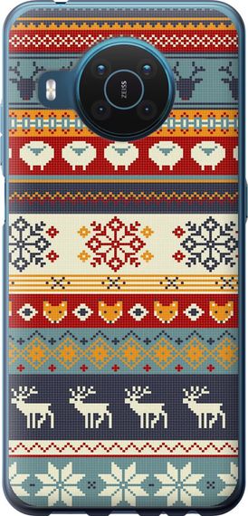 Чехол на Nokia X20 Рождественский орнамент "3303u-2532-17620"