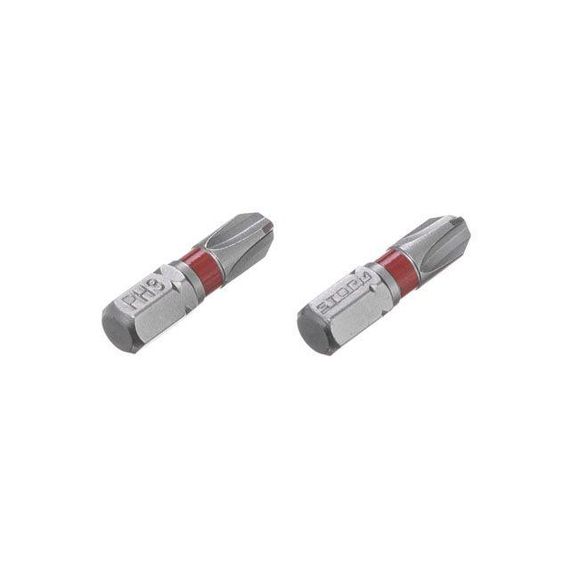 Комплект викруткових насадок PH3 1/4" * 25 мм, S2, пак. 2 шт., STORM INTERTOOL VT-02191 | Зображення 1