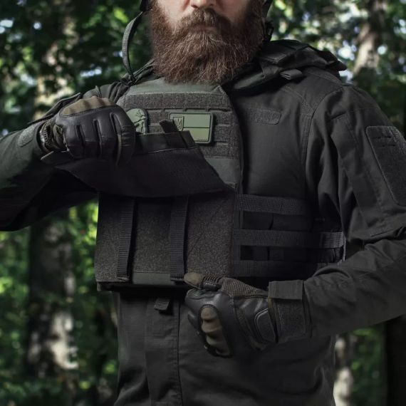 Плитоноска MVP Lite Ukrarmor Modular Vest Platform, плитоноска-носій Cordura MOLLE ЗСУ, страйкбол, колір Олива | Зображення 9