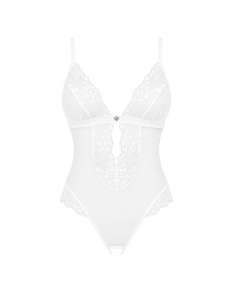 Эротическое полупрозрачное боди Obsessive Heavenlly crotchless teddy XS/S, с доступом Sex Aura | Зображення 2