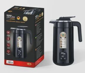 Черный Электрочайник термос Zepline ZP-123-R 3л 2200 Вт