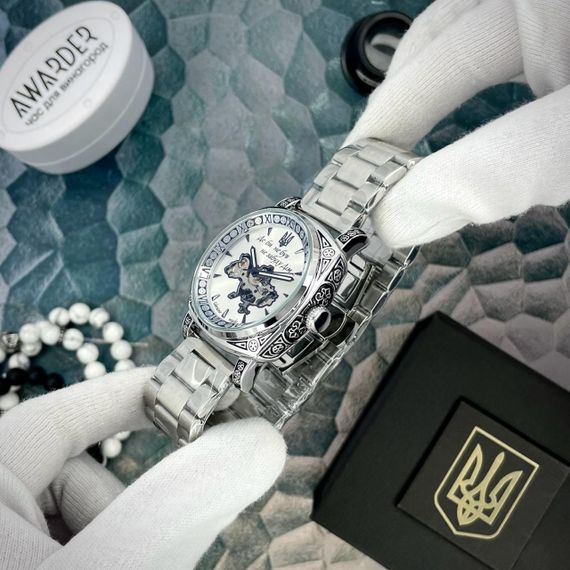 Чоловічий годинник Awarder 021-3D Де би не був Silver-White Steel | Зображення 3