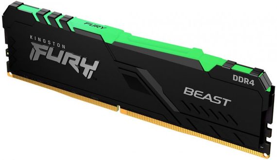 Пам&#039;ять ПК Kingston DDR4 16GB 3200 FURY Beast RGB KF432C16BB12A/16 | Зображення 2