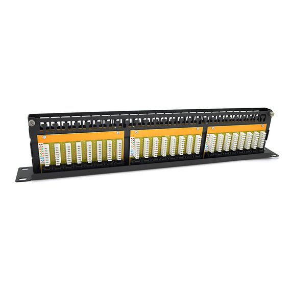 Патч-панель Ritar 48 портов UTP DUAL кат 5Е 19 "1U НЕ экранированная черная Q10 | Зображення 1