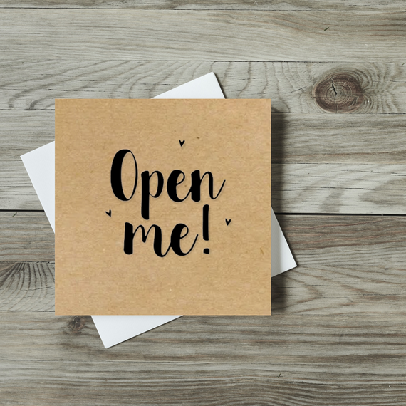 Этикетка самоклеящаяся крафт "Open Me" 100x100 мм, 100 шт, Viskom | Зображення 2