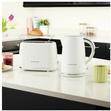 Тостер Russell Hobbs 27370-56 Eden 2S Toaster White | Зображення 6