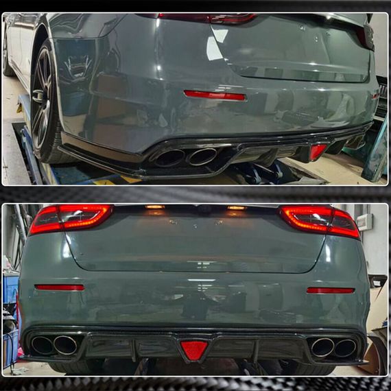 Дифузор заднього бампера V1 (для S/S Q4 2017-2020, Карбон) для Maserati Quattroporte рр | Зображення 3