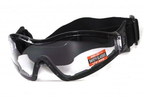 Окуляри захисні з ущільнювачем Global Vision Z-33 (clear) Anti-Fog, прозорі | Зображення 3
