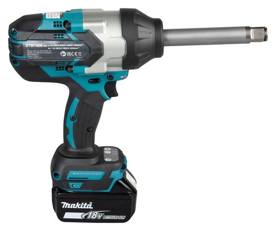 Гайкокрут акумуляторний з подовженим хвостовиком Makita DTW1005Z (1360 Нм, 3/4", LXT 18 В, без акумуляторів та зарядного пристрою) | Зображення 6