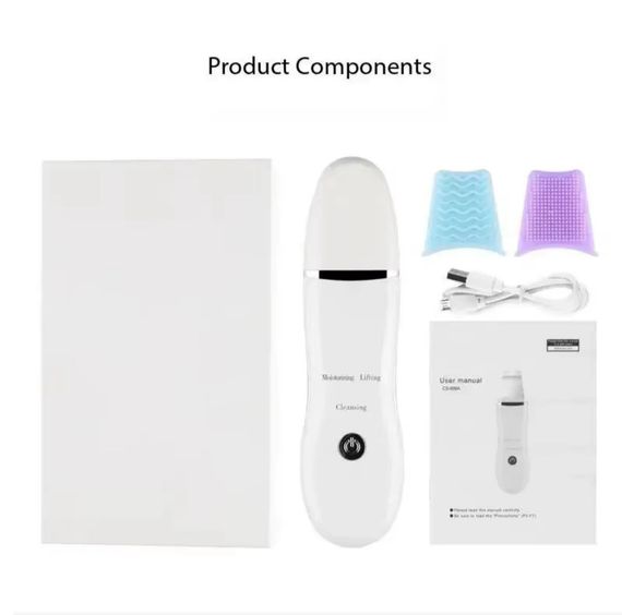 Ультразвуковой скрабер для глубокой очистки кожи с функцией EMS | Зображення 3