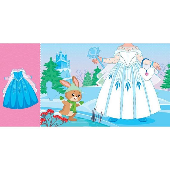 Детская книга с наклейками Одень куклу "Крошка София на маскараде" 615009 | Зображення 3