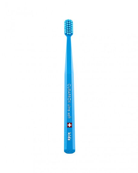 Дитяча зубна щітка Curaprox CS Kids щітка "Ultra Soft",d 0,09 мм (4-12 років), Синя (B)