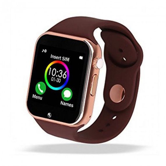 Смарт-часы Smart Watch A1 умные электронные со слотом под sim-карту + карту памяти micro-sd. WB-307 Цвет: золотой | Зображення 9