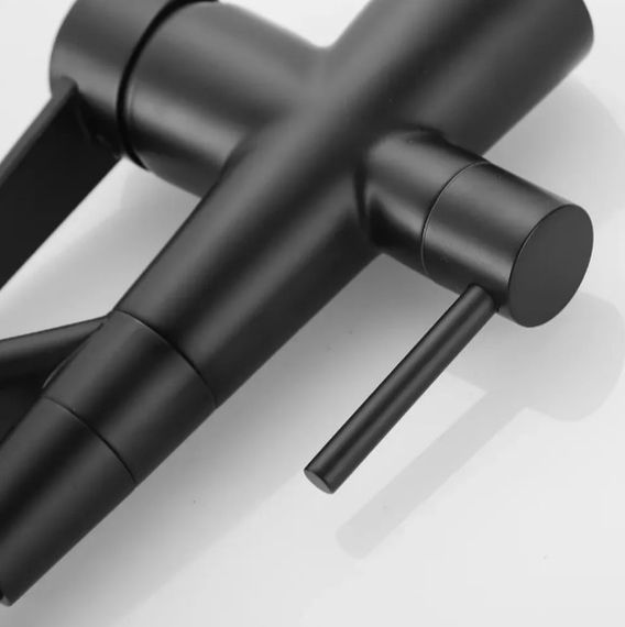 Змішувач для кухні WEZER з підлкюченням до фільтру INX4A-08-BLACK | Зображення 3