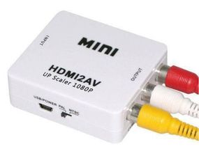 Конвертер видеосигнала HDMI в AV белый