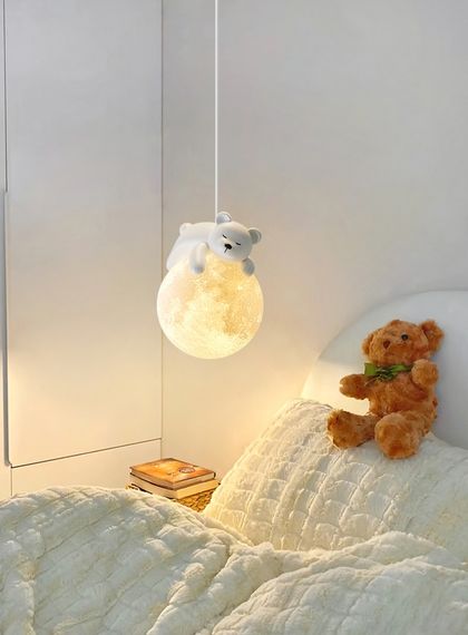 Люстра підвісна на 1 лампочку 27607 Білий 25-150х14х14 см. | Зображення 7