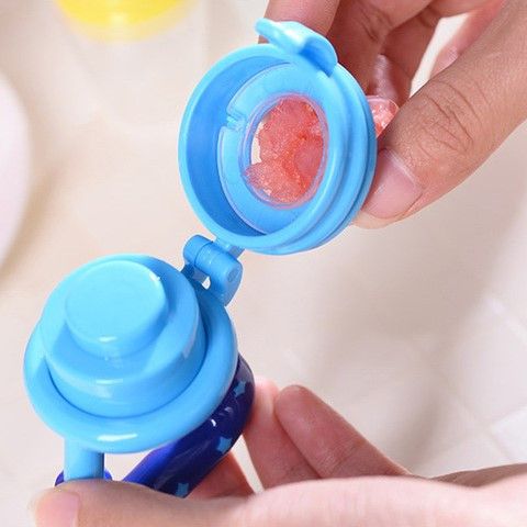 Ниблер с силиконовой сеточкой звёздочки Розовый с белым NIZ14/23 | Зображення 3