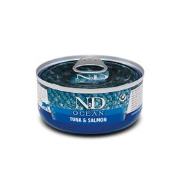 Вологий корм з лососем та тунцем для котів Farmina N&D Ocean Tuna And Salmon, 70 гр