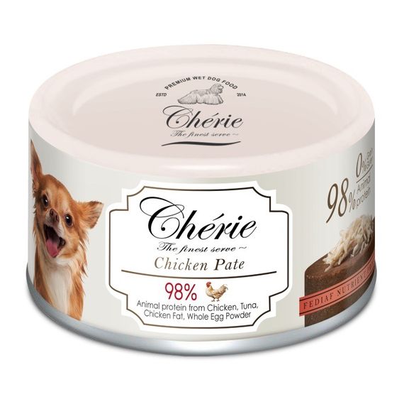 Вологий корм для собак з куркою Cherie Dog Pate Chicken, 80 гр