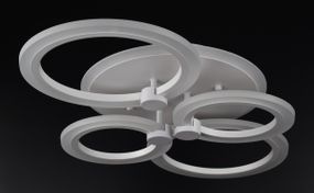 Люстра світлодіодна стельова LED світильник для квартири на стелю лед 26333 Білий 10х39х61 см.