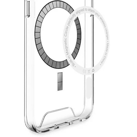 Чехол TPU Space Case with MagSafe для Samsung Galaxy S24 Ultra Прозрачный | Зображення 1