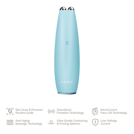 Мікрострумова ручка для підтяжки шкіри обличчя GESKE MicroCurrent Face-Lift Pen 6в1 turquoise | Зображення 1