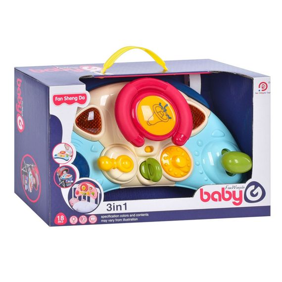 Детский игровой Автотренажер 3 в 1 898-8101 звук, свет | Зображення 3