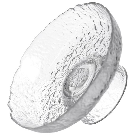 Фруктовниця на ніжці Ice Textured 15 см з крижаною текстурою скла Yiwu HP-34-88 | Зображення 2