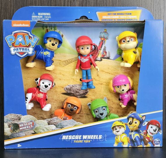 Paw Patrol Rescue Wheels Ігровий набір фігурок Відважна команда серії Мега колеса Щенячий патруль Оригінал | Зображення 5
