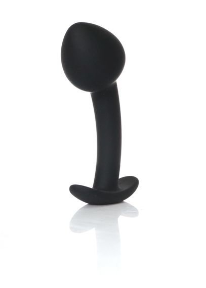 Анальна пробка - Silicone Black Curved Plug L | Зображення 1