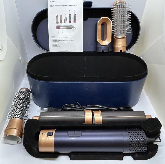 Стайлер Для волосся 5 в 1 + Коробка Чохол Hot Air Styler ДАЙСОН BLUE | Зображення 1