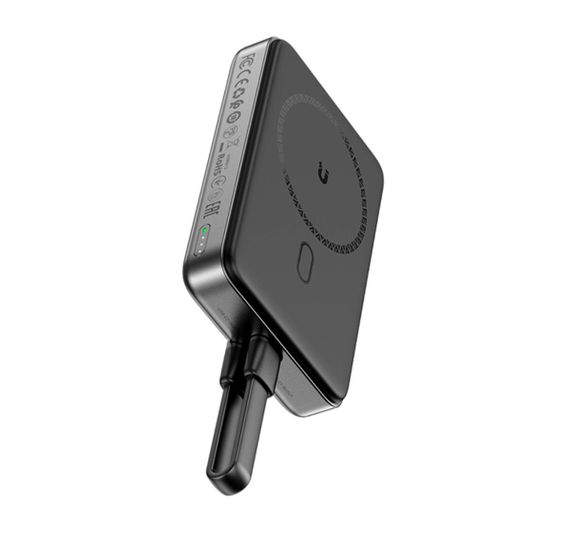 Зовнішній акумулятор ACEFAST M10-10000 PD30W magnetic wireless charging power bank with cable Black | Зображення 1