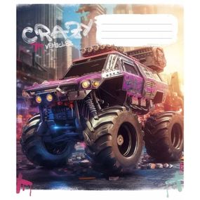Тетрадь общая "Monster trucks" 048-3283L-2 в линию, 48 листов